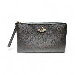 Coach Metallic Brown Wristlet
